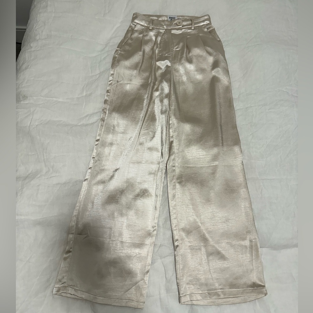 HUXLEY SATIN PANTS CHAMPAGNE